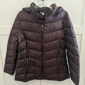 NEW Brown packable puffer from Charter Club, L